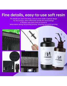 Resina Flexible RESIONE F69 1kg para Impresora 3D 2