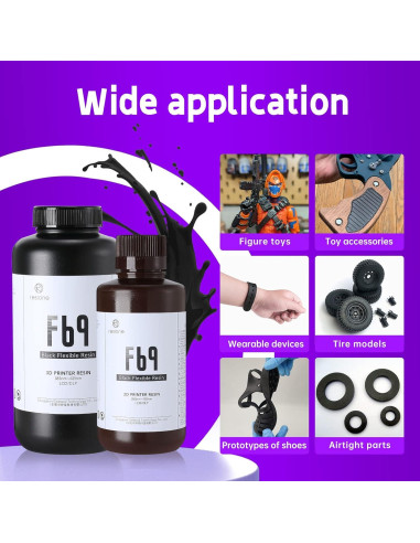 Resina Flexible RESIONE F69 1kg para Impresora 3D