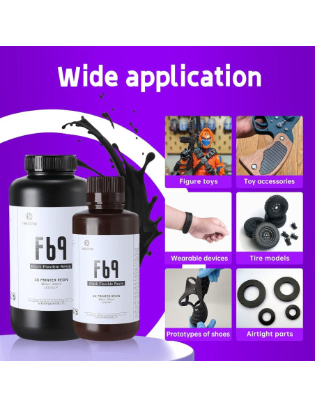 Resina Flexible RESIONE F69 1kg para Impresora 3D