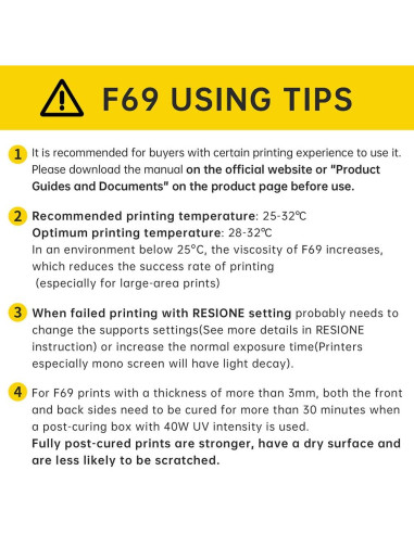 Resina Flexible RESIONE F69 1kg para Impresora 3D
