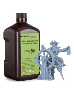 Resina 3D ELEGOO ABS-Like 2000g Gris baja irritación