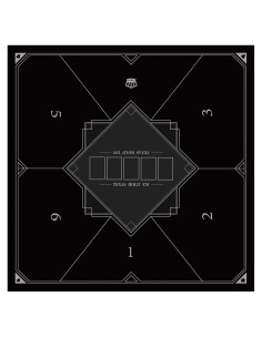 Tapete de Poker Nuveti 60x60 cm Antideslizante para 6 Jugadores