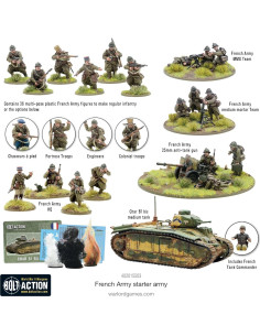 Ejército Francés Bolt Action 1:56 - Miniaturas Pintables 28 mm 2