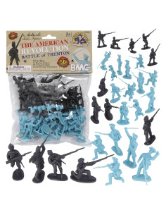 Set de Figuras de Soldados BMC Guerra Revolucionaria Trenton 37 Piezas
