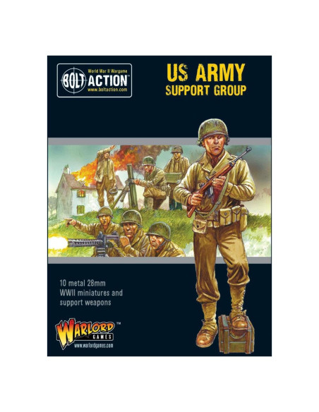 Miniaturas de Metal Warlord Games - Grupo de Apoyo EE. UU. 28mm