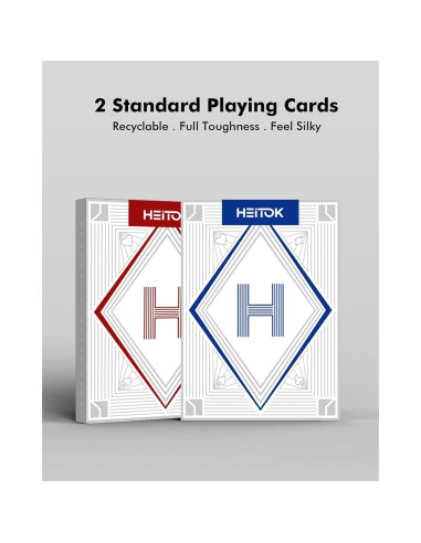 Set de Fichas de Póker 500pcs HEITOK con Estuche