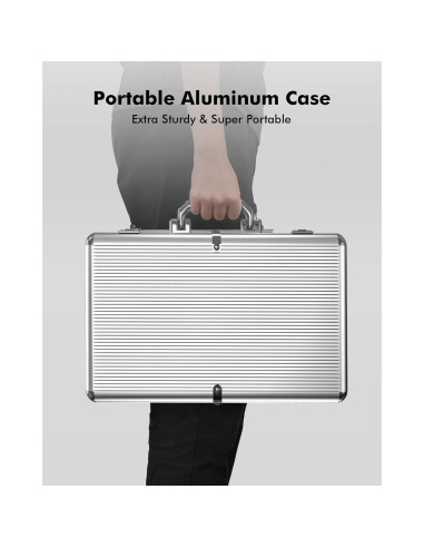 Set de Fichas de Póker 500pcs HEITOK con Estuche