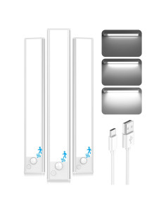 Luces de Gabinete LED Brightever 30cm Recargables Sensor Movimiento