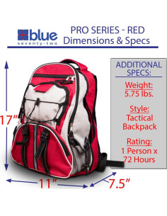Mochila de Emergencia Blue Coolers Pro 72 Horas para 1 Persona 2