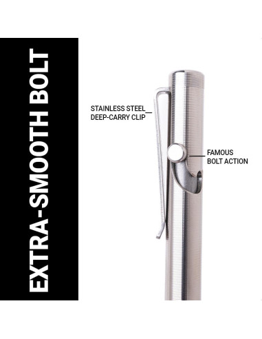 Bolígrafo Tactile Turn Titanio Estándar 14.22 cm Retráctil