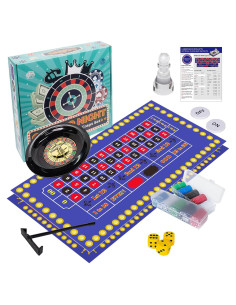 Juego de Ruleta y Craps Extguds con Tapete Doble Cara