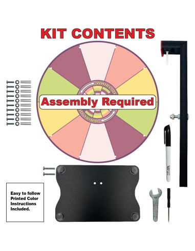Rueda de Premios 30 cm - Whirl of Fun, Personalizable, Portátil