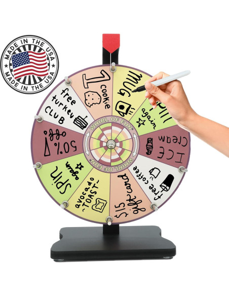 Rueda de Premios 30 cm - Whirl of Fun, Personalizable, Portátil