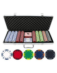 Juego de Fichas de Póker Versa Games 500 Piezas Arcilla