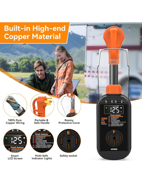 Protector de Sobretensión Hotrose 50A con Pantalla LED