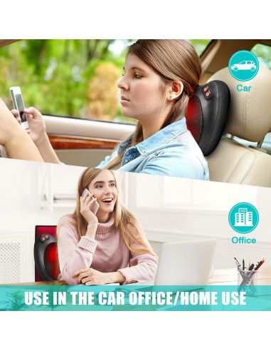 Masajeador de Espalda iKristin Shiatsu con Calor 3D