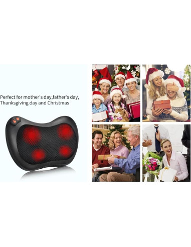 Masajeador de Espalda iKristin Shiatsu con Calor 3D