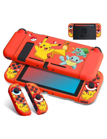 Funda Protectora Xcitifun para Nintendo Switch - Rojo Kawaii