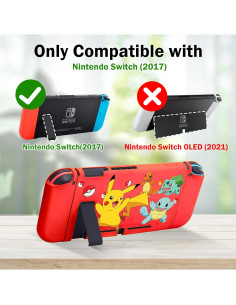 Funda Protectora Xcitifun para Nintendo Switch - Rojo Kawaii 2