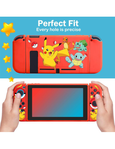 Funda Protectora Xcitifun para Nintendo Switch - Rojo Kawaii