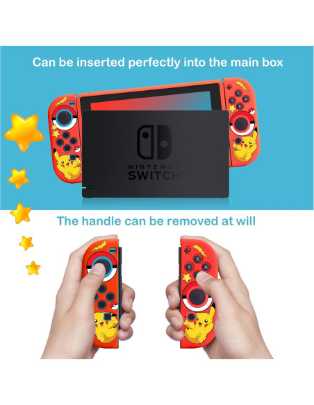 Funda Protectora Xcitifun para Nintendo Switch - Rojo Kawaii