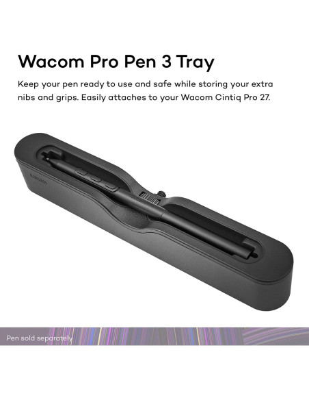 Bandeja Pro Pen 3 Wacom para Cintiq Pro 27, Negro
