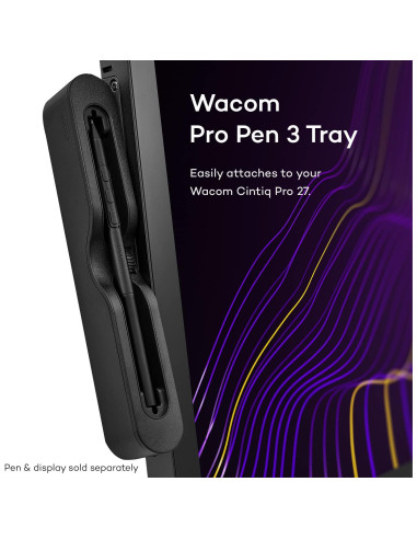 Bandeja Pro Pen 3 Wacom para Cintiq Pro 27, Negro