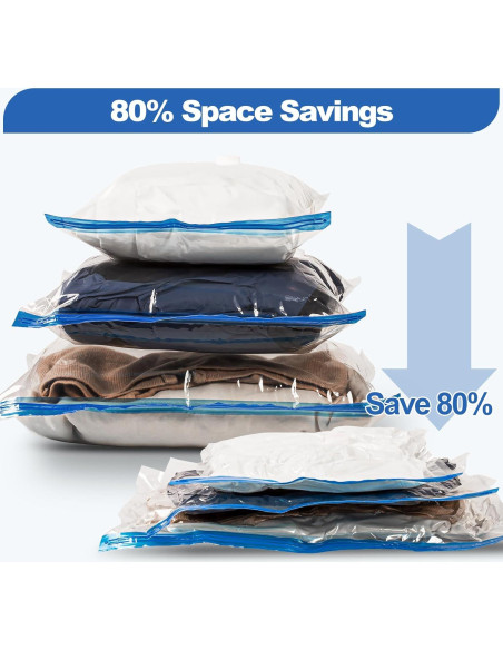 Bolsas de Almacenamiento al Vacío VMSTR con Bomba USB - 8 Piezas Bolsas de Almacenamiento al Vacío VMSTR con Bomba USB - 8 Piezas