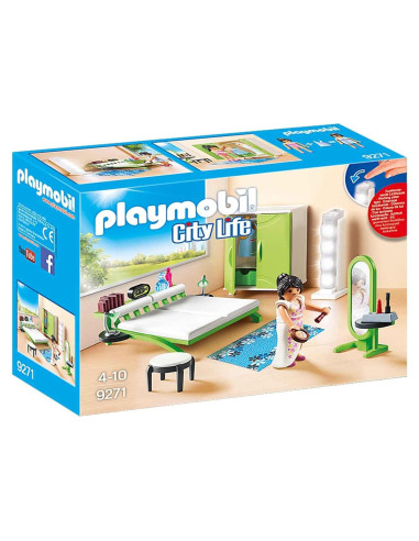 Juego de dormitorio Playmobil 9271 con accesorios y figura