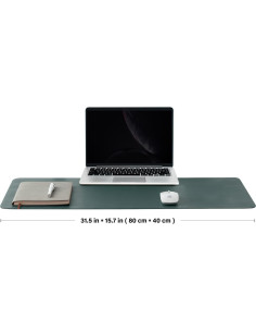 Alfombrilla de Corcho Doble Cara HOMIEAZICOZI 80x40cm Verde Oscuro 2