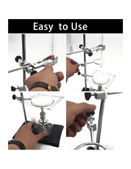 Soporte de Laboratorio Suprwin 40 cm con Abrazaderas