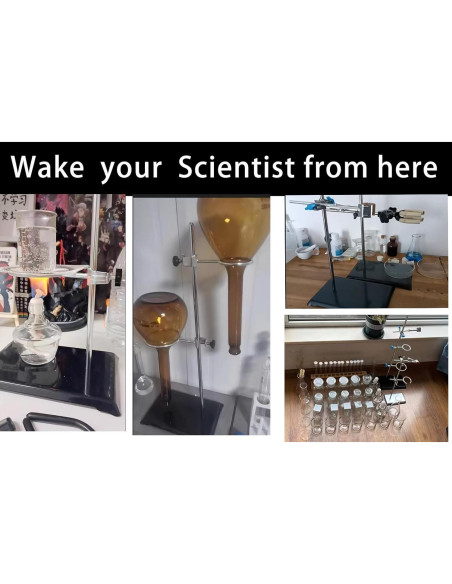 Soporte de Laboratorio Suprwin 40 cm con Abrazaderas