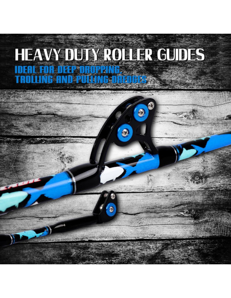 Caña de Pesca Fiblink 1/2 Piezas 182 cm 80-120 lbs Azul