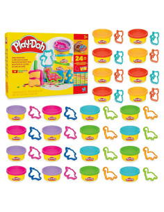 Paquete de Favor de Fiesta Play-Doh 24 Latas 56g con Cortadores