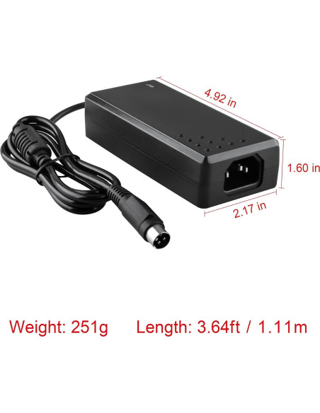 Adaptador CJP-Geek 12V AC/DC 4 Pines para Wacom Cintiq