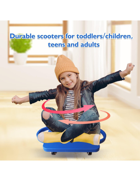 Patinete de Plástico GSE con Mangos para Niños 4 Ruedas