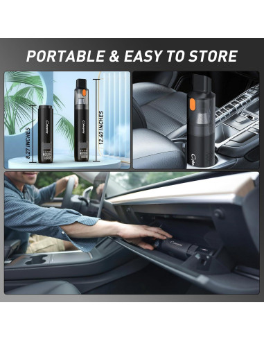 Compresor de Aire CYBERGOING 150 PSI y Aspiradora 12000Pa