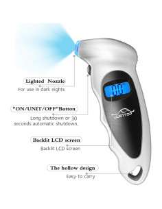 Medidor Digital de Presión de Neumáticos JUSTTOP 150 PSI 2