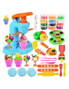 Conjunto de Juego de Helado de Masa VBACALA 34 Piezas