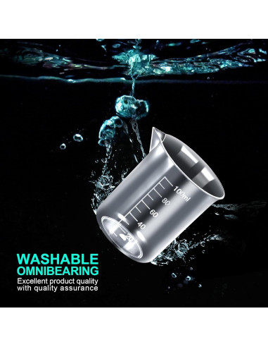 Juego de Cilindros y Vasos Graduados Teenitor 10 Piezas