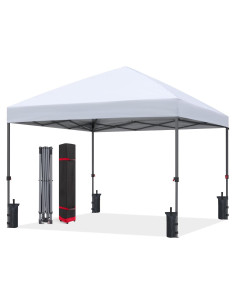 Carpa Plegable ABCCANOPY 3x3m Blanca con Accesorios