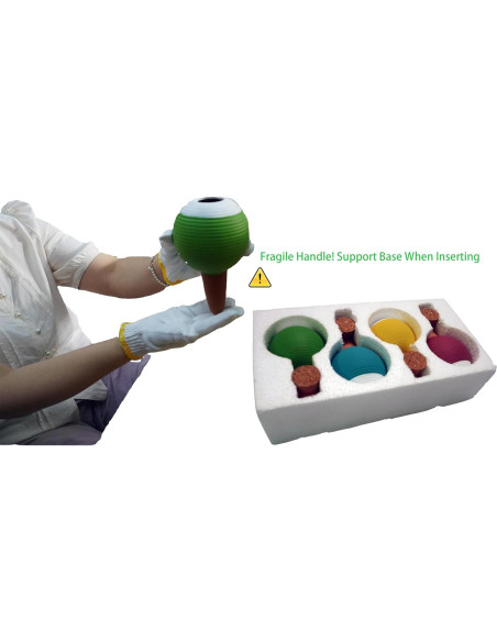 4 Picos de Riego de Terracota Autorriego 1.09 kg para Plantas