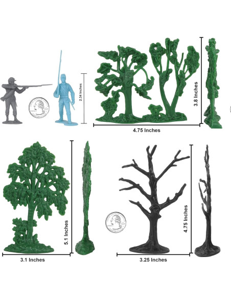 Set de Soldados de Plástico BMC Guerra Civil 101 Piezas Set de Soldados de Plástico BMC Guerra Civil 101 Piezas