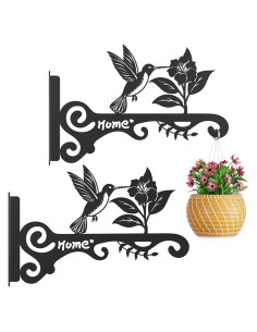 Ganchos de Metal para Plantas BBTFAA - 25 cm, Paquete de 2