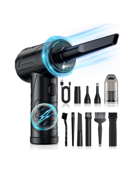 Soplador de Aire Comprimido Jicawz 3 Velocidades 95000RPM Soplador de Aire Comprimido Jicawz 3 Velocidades 95000RPM