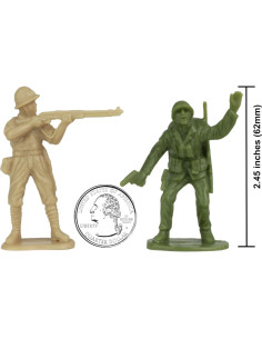 Figuras de Soldados BMC WW2 Iwo Jima - 32 Piezas 2