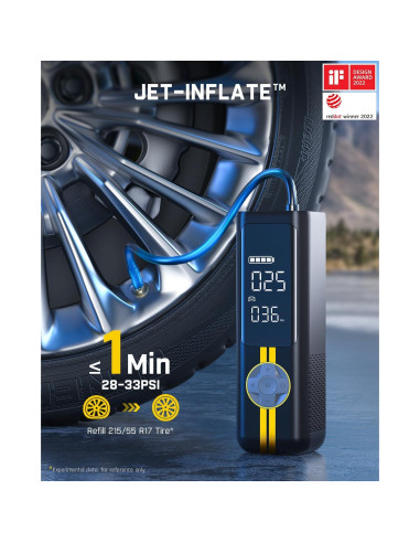 Inflador de Neumáticos Fanttik X8 APEX Inalámbrico 150 PSI