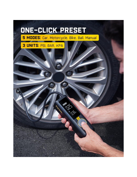 Inflador de Neumáticos Fanttik X8 APEX Inalámbrico 150 PSI