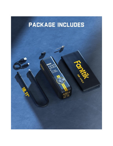 Inflador de Neumáticos Fanttik X8 APEX Inalámbrico 150 PSI