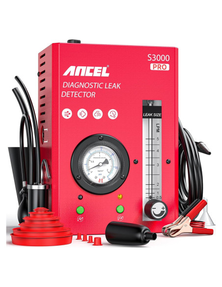 ANCEL S3000 PRO Máquina de Humo Automotriz con Manómetro
